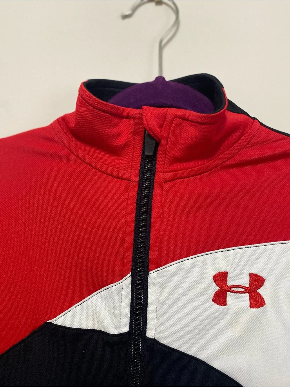 Under Armour Kids Jacket YSM Colorblock Track Athleisure School Streetwear Retro